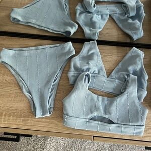 Aerie Bikini Set - Two Tops & High Rise Bottom